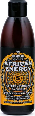 Hammam Organic Oils Регенерирующий Бальзам African Energy для всех типов волос, 320 мл
