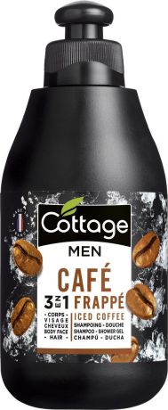 Шампунь для волос и гель для душа мужской Cottage "Холодный Кофе", 250 мл