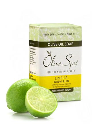 Olive Spa Мыло оливковое натуральное "Limelia" с экстрактом лайма, 100 г