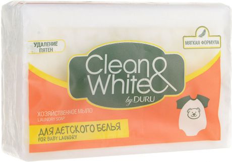 Duru Clean&White Хозяйственное Мыло для стирки детского белья 125г