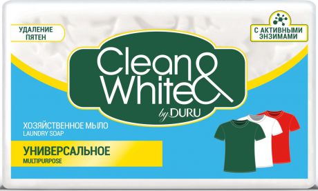 Duru Clean&White Хозяйственное Мыло Унив. 125г