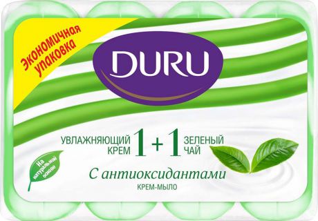 Duru Мыло 1+1 Зеленый чай 4*90г*