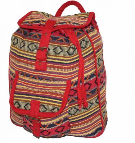 Рюкзак женский Ethnica, цвет: красный, желтый. 187250
