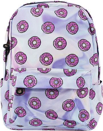 Рюкзак женский Kawaii Factory "Розовые пончики", цвет: сиреневый. KW102-000409