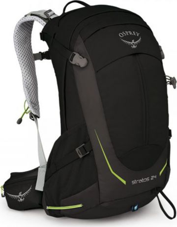 Рюкзак Osprey "Stratos", цвет: черный, 24 л. Размер M/L