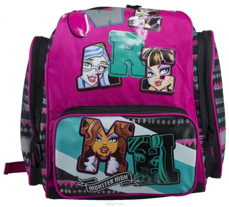Рюкзак школьный "Monster High", цвет: розовый, черный. MHCB-MT1-945