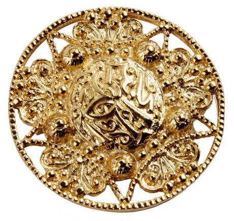 Винтажная брошь в арабском стиле от Butler & Wilson "Золото Востока" №4. Ювелирный сплав. Butler & Wilson, Великобритания, середина ХХ века