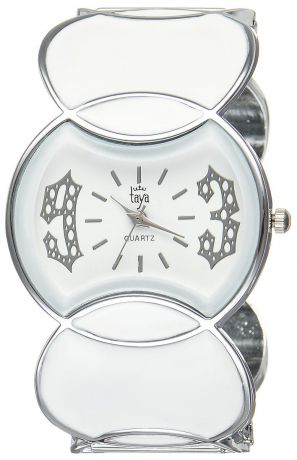 Часы наручные женские Taya, цвет: серебристый, белый. T-W-0443