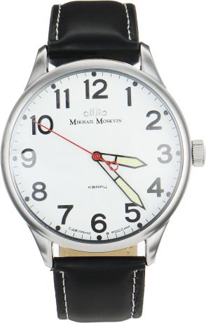 Часы наручные мужские Mikhail Moskvin, цвет: черный, серебристый. 1204A1L3