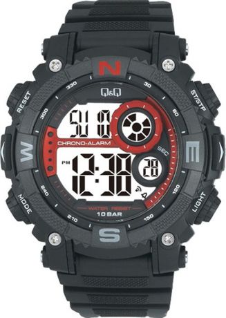 Наручные часы мужские "Q & Q", цвет: черный. M133-002