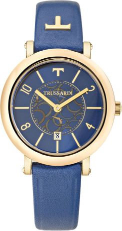 Часы наручные женские "Trussardi", цвет: синий. R2451103504