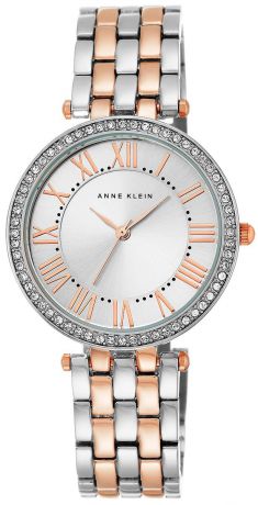 Часы наручные женские Anne Klein, цвет: серебристый, розовое золото. 2231 SVRT