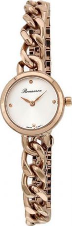 Часы наручные женские Romanson, цвет: золотистый. RM4242LR(WH)