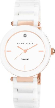 Часы наручные женские Anne Klein, цвет: белый, светло-розовый. AK-1018-04