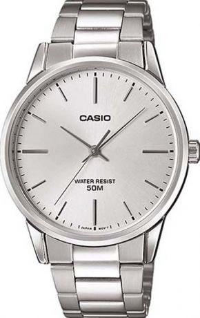 Часы наручные мужские Casio Collection, цвет: стальной, белый. MTP-1303PD-7FVEF