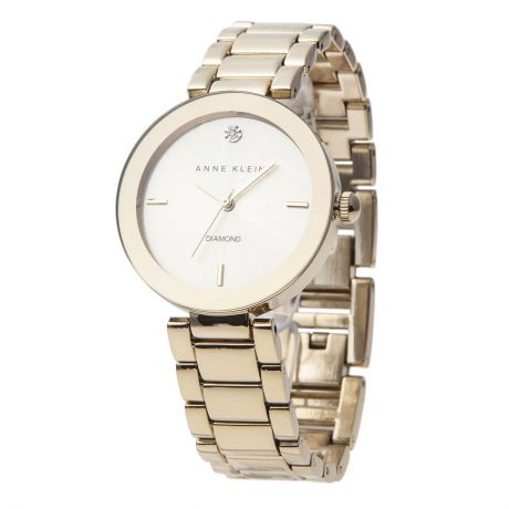 Часы наручные женские Anne Klein "Diamond", цвет: золотистый. 1362CHGB