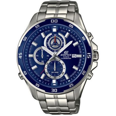 Часы мужские наручные CASIO "EDIFICE", цвет: стальной, синий. EFR-547D-2A
