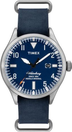 Часы наручные мужские Timex, цвет: серебристый, синий. TW2P64500