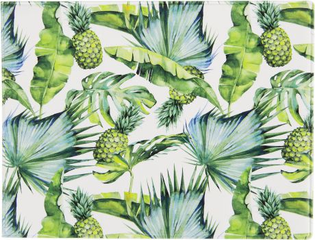 Обложка на зачетную книжку Kawaii Factory "Тропики", цвет: белый, зеленый