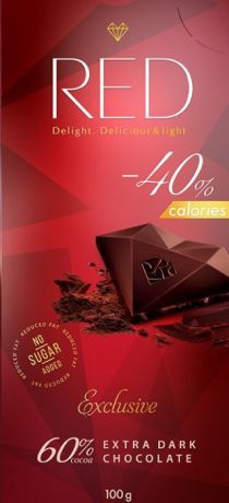 Шоколад темный RED Delight Экстра, 100 г