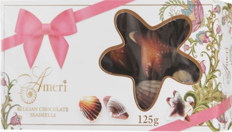 Ameri Шоколадные конфеты-ракушки с начинкой пралине, 125 г