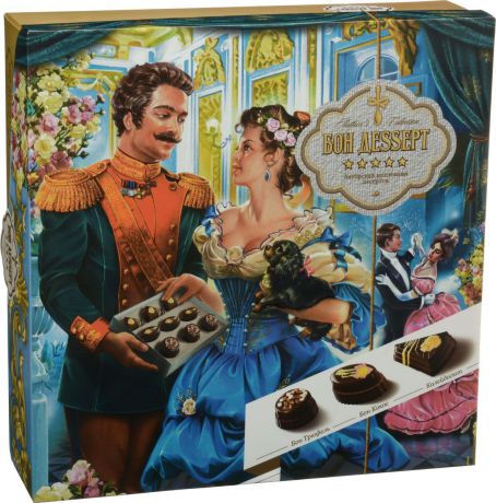 Бон Деssерт ассорти шоколадных конфет-десертов ручной работы На балу, 230 г