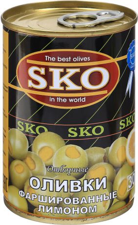 SKO Оливки фаршированные лимоном, 280 г