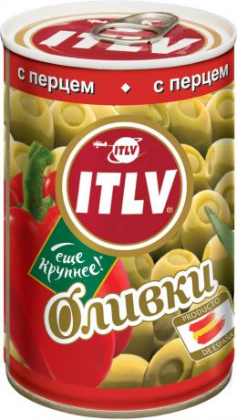 ITLV оливки с перцем, 314 мл