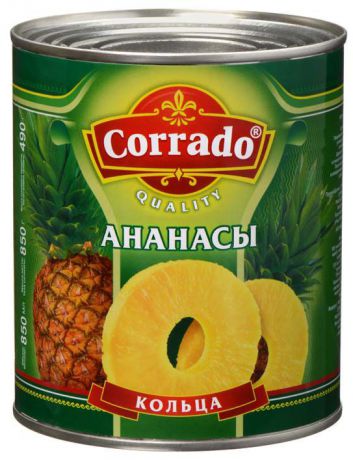 Corrado ананасы кольца, 850 мл
