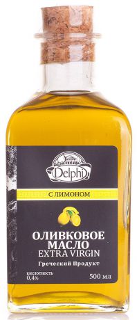 Delphi масло оливковое Extra Virgin с лимоном, 500 мл