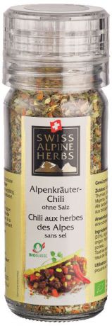 Swiss Alpine Herbs смесь специй с альпийскими травами острая без соли, 32 г