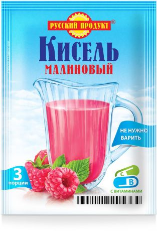 Русский продукт Кисель малиновый, 18 шт по 90 г