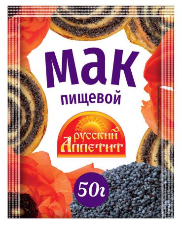 Декор для выпечки Русский аппетит "Мак", 50 г