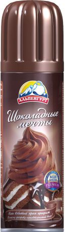 Крем взбитый сливочный Альпенгурт "Шоколадные мечты" ультрапастеризованный, с какао, 24%, 250 г