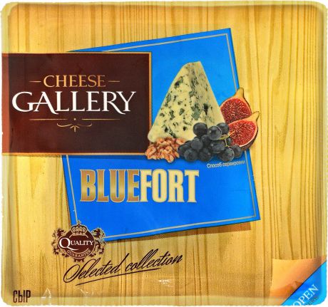 Cheese Gallery Сыр Bluefort, 56%, c голубой плесенью, 135 г