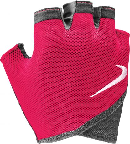 Перчатки для фитнеса Nike, цвет: серый, черный, белый. N.LG.D4.017.MD