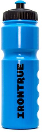 Бутылка спортивная Irontrue "Classic Series", цвет: черный, голубой, 750 мл. ITB711-750