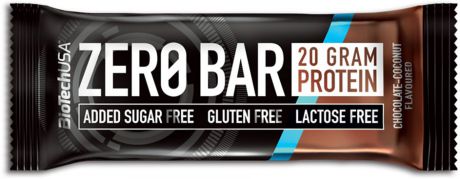 Протеиновый батончик BioTech USA Zero Bar, шоколад-кокос, 50 г