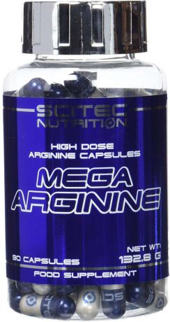 Аргинин Scitec Nutrition Mega Arginine, 90 капсул