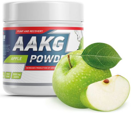 Аргинин Geneticlab "AAKG Powder", яблоко, 150 г
