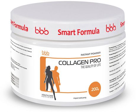 Витаминно-минеральный комплекс bbb "Collagen Pro", апельсин, 200 г