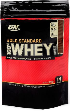 Протеин Optimum Nutrition "100% Whey Protein Gold Standard", шоколад, 450 г