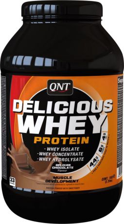 Протеин сывороточный QNT "Delicious Whey Protein", шоколад, 2,2 кг