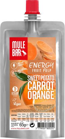 Энергетический смузи Mulebar Smoothie, сладкий картофель, апельсин и морковь