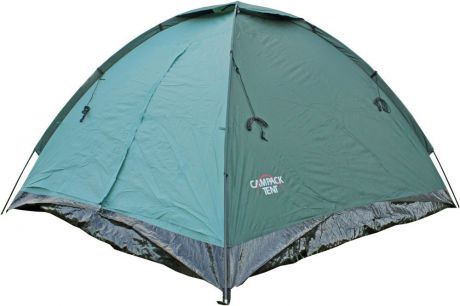 Палатка Campack Tent "Dome Traveler 3", 3-х местная, цвет: зеленый, черный