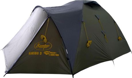 Палатка Canadian Camper "Karibu 3", цвет: зеленый, серый