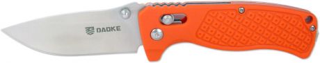 Нож складной "Daoke", цвет: оранжевый, длина клинка 8,5 см. D504o