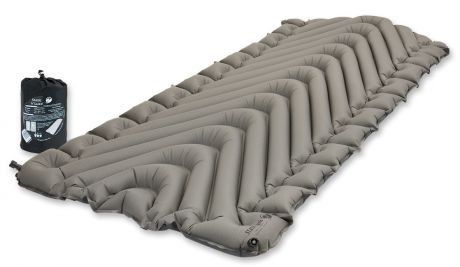 Надувной коврик Klymit "Static V Luxe pad Grey", цвет: серый
