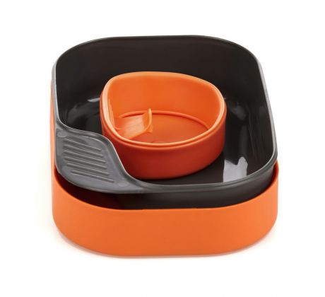 Набор походной посуды Wildo "Camp-a-Box Basic", портативный, цвет: оранжевый, 3 предмета