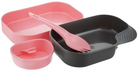 Набор посуды Wildo "Camp-a-Box Light", портативный, цвет: розовый